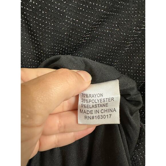 Princess Polly Reeva ruched black dress size size 0 - Picture 5 of 6